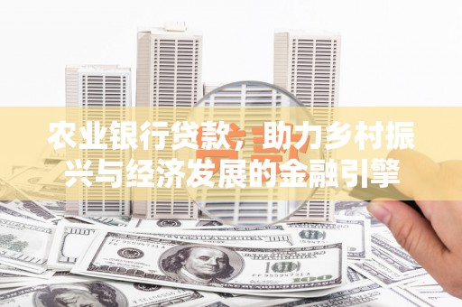 湖西农业银行贷款，助力乡村振兴与经济发展的金融引擎