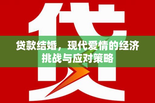 湖西贷款结婚，现代爱情的经济挑战与应对策略
