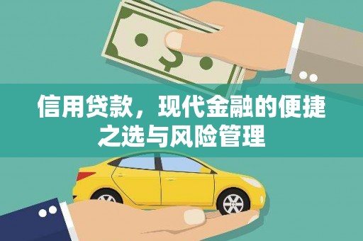 湖西信用贷款，现代金融的便捷之选与风险管理