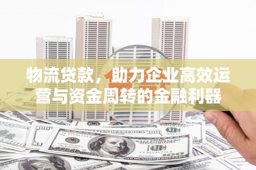 湖西物流贷款，助力企业高效运营与资金周转的金融利器