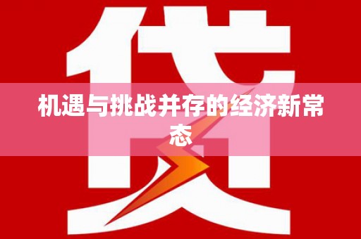 湖西机遇与挑战并存的经济新常态