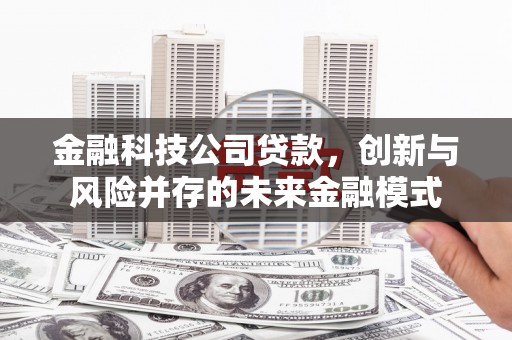 湖西金融科技公司贷款，创新与风险并存的未来金融模式