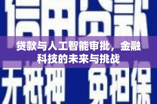 湖西贷款与人工智能审批，金融科技的未来与挑战