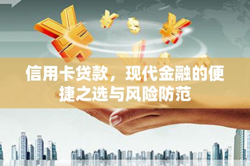 湖西信用卡贷款，现代金融的便捷之选与风险防范