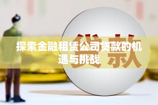 湖西探索金融租赁公司贷款的机遇与挑战