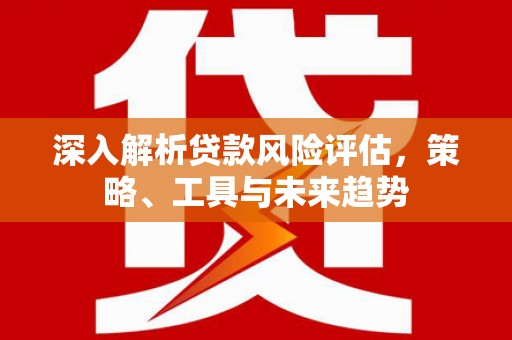 湖西深入解析贷款风险评估，策略、工具与未来趋势