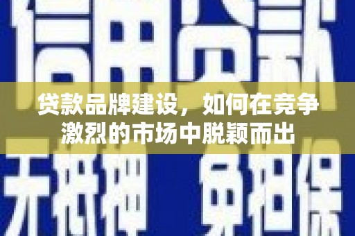 湖西贷款品牌建设，如何在竞争激烈的市场中脱颖而出