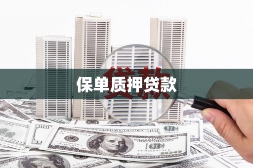 湖西保单质押贷款
