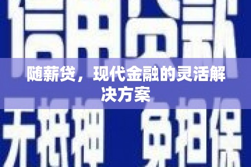 湖西随薪贷，现代金融的灵活解决方案