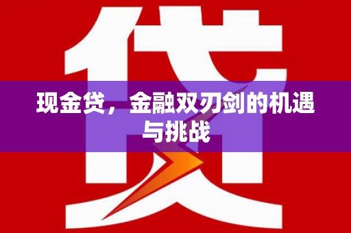 湖西现金贷，金融双刃剑的机遇与挑战