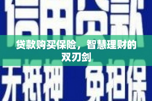湖西贷款购买保险，智慧理财的双刃剑