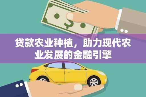 湖西贷款农业种植，助力现代农业发展的金融引擎