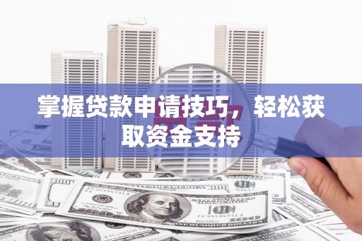 湖西掌握贷款申请技巧，轻松获取资金支持