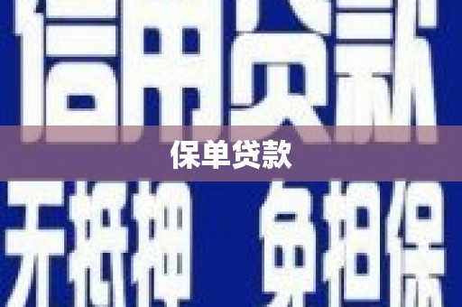 湖西保单贷款
