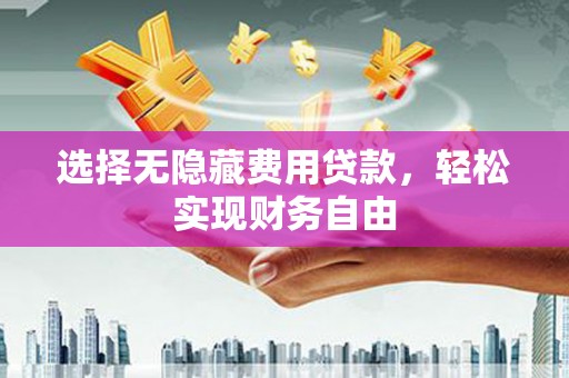湖西选择无隐藏费用贷款，轻松实现财务自由