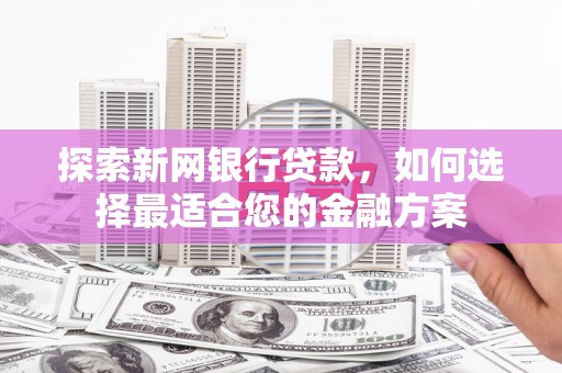 湖西探索新网银行贷款，如何选择最适合您的金融方案