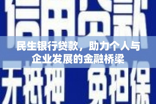湖西民生银行贷款，助力个人与企业发展的金融桥梁