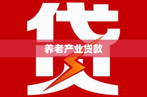 湖西养老产业贷款
