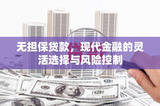 湖西无担保贷款，现代金融的灵活选择与风险控制