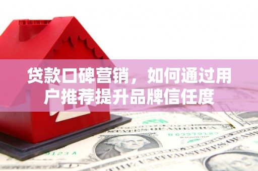 湖西贷款口碑营销，如何通过用户推荐提升品牌信任度