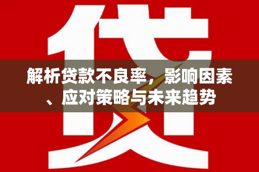 湖西解析贷款不良率，影响因素、应对策略与未来趋势
