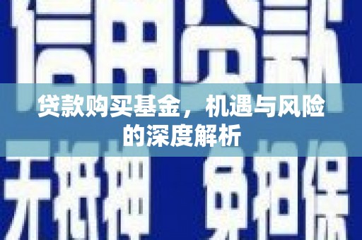 湖西贷款购买基金，机遇与风险的深度解析