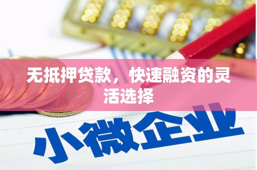 湖西无抵押贷款，快速融资的灵活选择