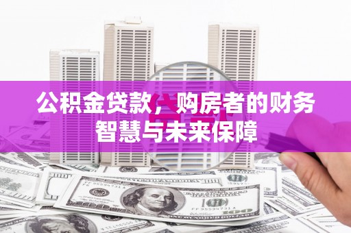 湖西公积金贷款，购房者的财务智慧与未来保障