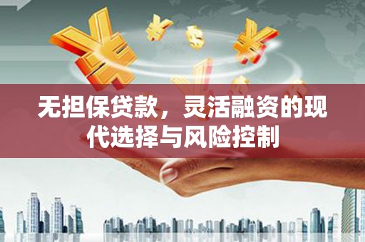 湖西无担保贷款，灵活融资的现代选择与风险控制