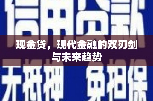 湖西现金贷，现代金融的双刃剑与未来趋势