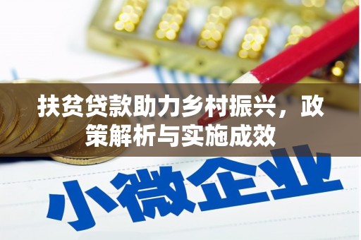 湖西扶贫贷款助力乡村振兴，政策解析与实施成效