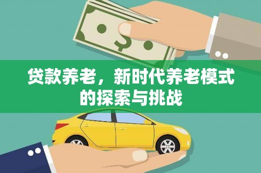 湖西贷款养老，新时代养老模式的探索与挑战
