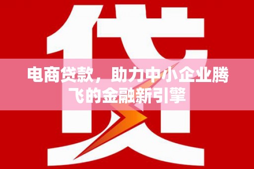湖西电商贷款，助力中小企业腾飞的金融新引擎