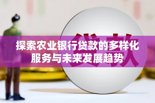 湖西探索农业银行贷款的多样化服务与未来发展趋势