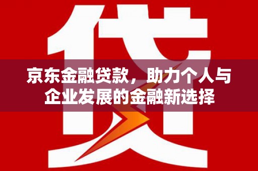 湖西京东金融贷款，助力个人与企业发展的金融新选择