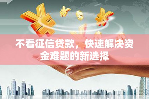 湖西不看征信贷款，快速解决资金难题的新选择