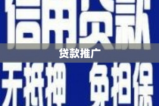湖西贷款推广