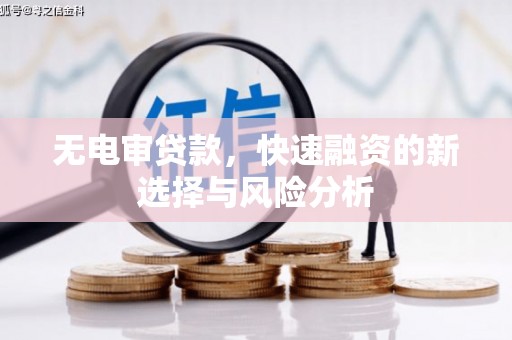 湖西无电审贷款，快速融资的新选择与风险分析