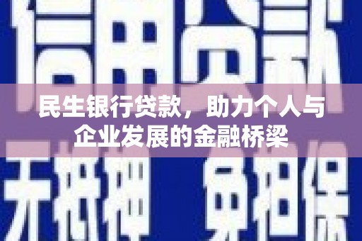 湖西民生银行贷款，助力个人与企业发展的金融桥梁