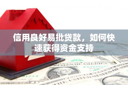 湖西信用良好易批贷款，如何快速获得资金支持