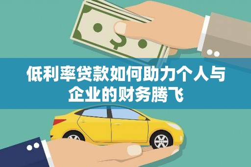 湖西低利率贷款如何助力个人与企业的财务腾飞