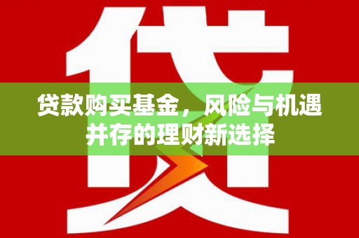 湖西贷款购买基金，风险与机遇并存的理财新选择