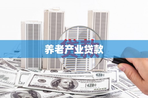 湖西养老产业贷款