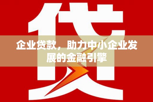 湖西企业贷款，助力中小企业发展的金融引擎