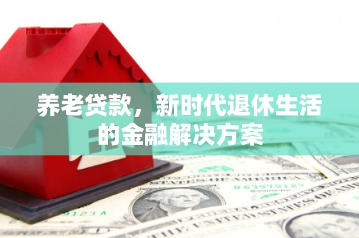 湖西养老贷款，新时代退休生活的金融解决方案
