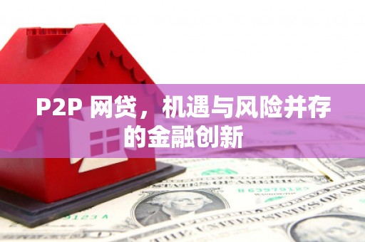 湖西P2P 网贷，机遇与风险并存的金融创新