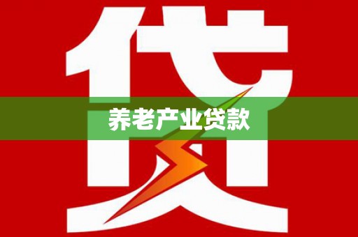 湖西养老产业贷款