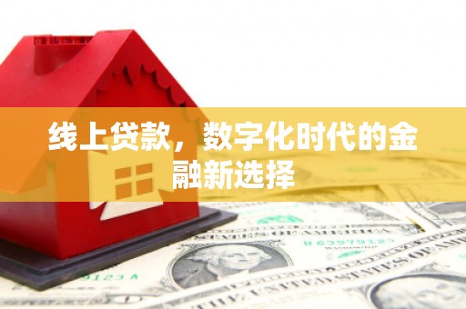 湖西线上贷款，数字化时代的金融新选择