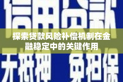 湖西探索贷款风险补偿机制在金融稳定中的关键作用