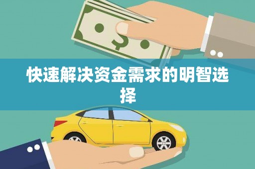 湖西快速解决资金需求的明智选择